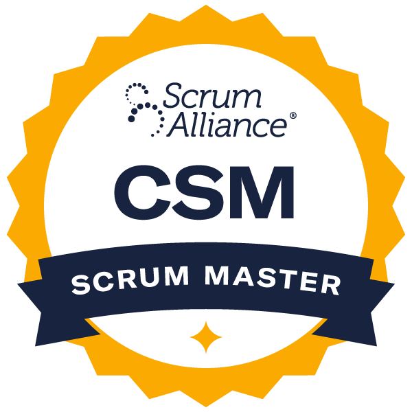 Scrum Alliance CSM badge